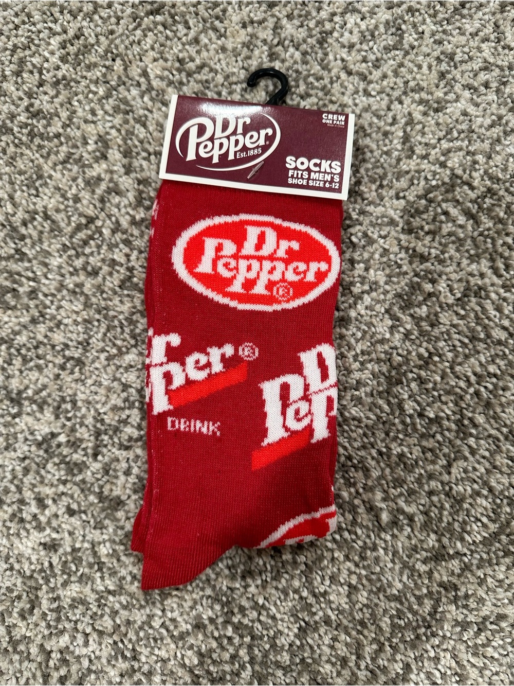 NWT Odd Sox Dr Pepper Retro Novelty Crew Socks Men's 6-12